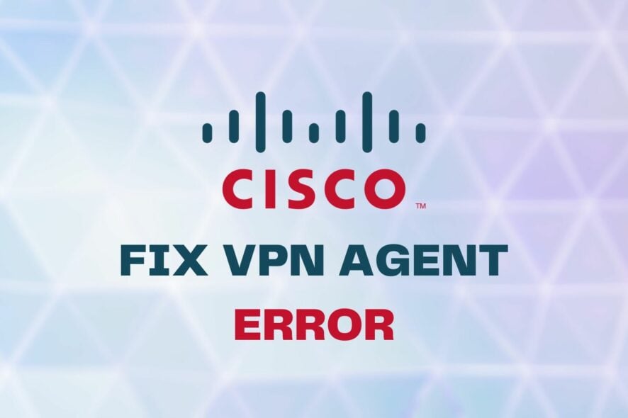 CORREZIONE Errore dell'agente Vpn