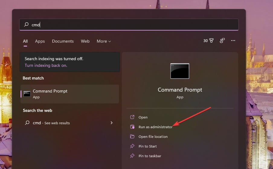 Run as administrator option windows 11 keeps freezing