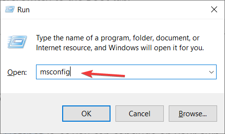 configuration système windows 10 via exécuter