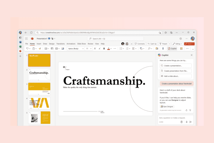 microsoft copilot en powerpoint