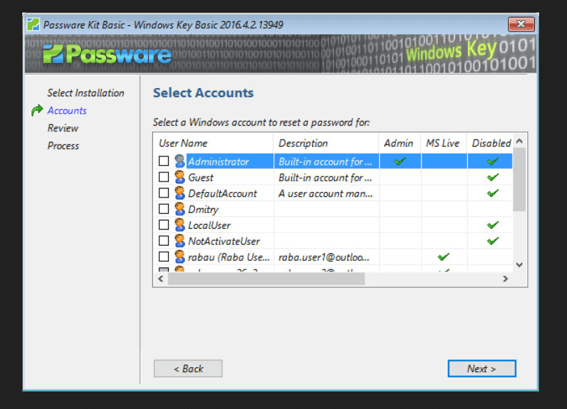 recover outlook email password