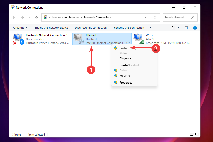 Ethernet-Adapter in Windows 11 aktivieren