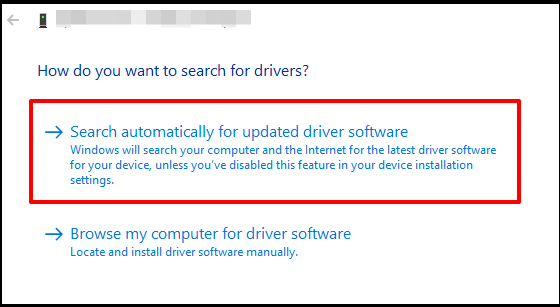 Cerca automaticamente i driver