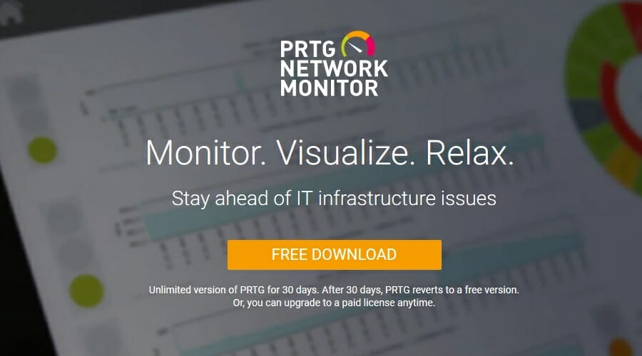 PRTG Serverüberwachungssoftware