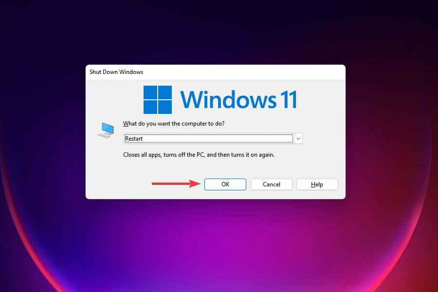 click OK