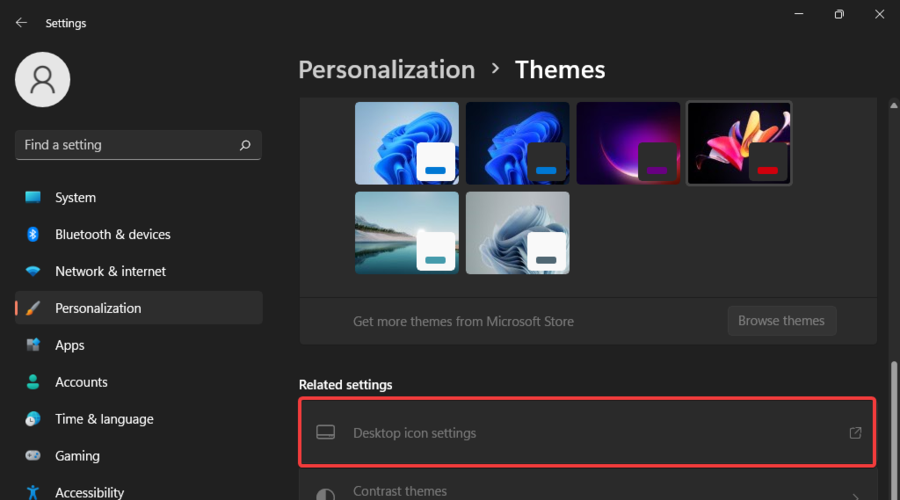 desktop icons settings