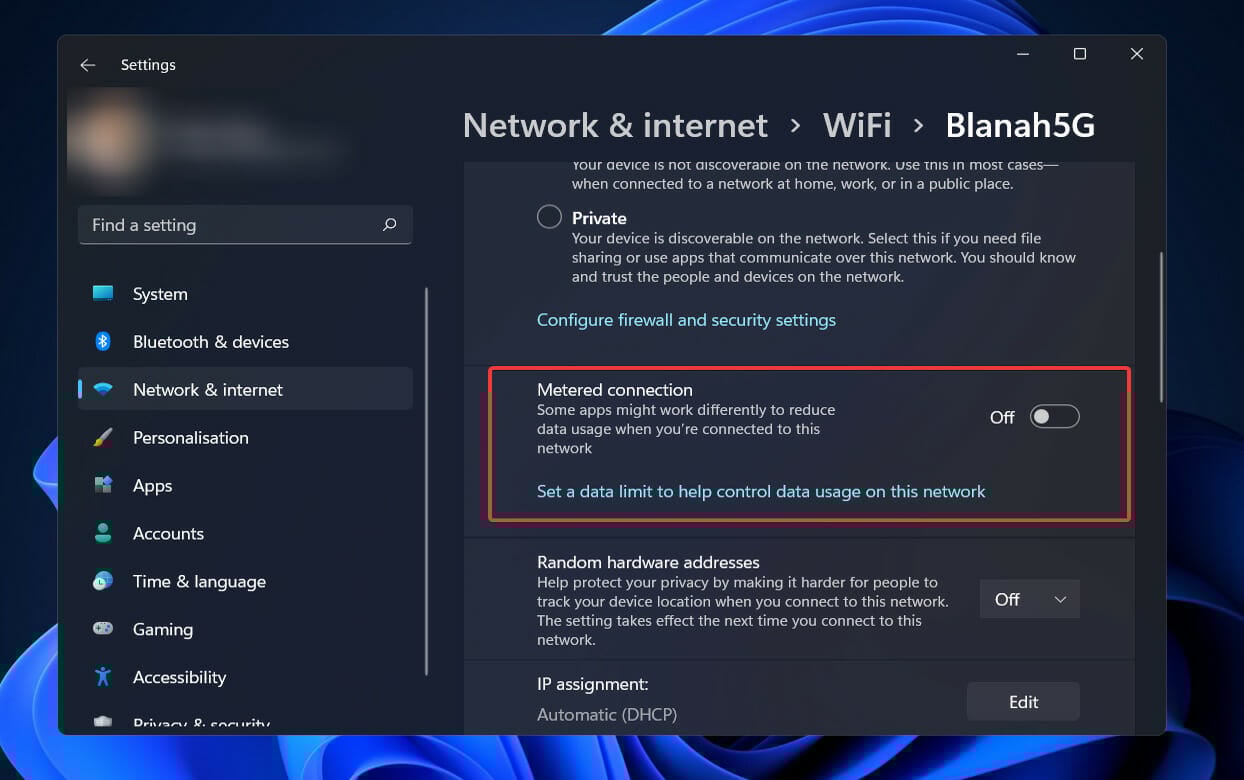 connexion mesurée windows 11 écran de verrouillage spotlight ne fonctionne pas
