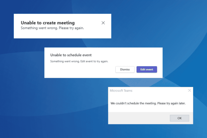 risolvere microsoft teams impossibile creare riunione