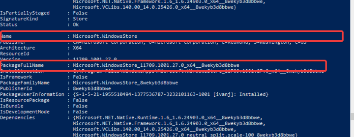 error de Windows Store 0x80073D05 powershell reiniciar aplicaciones