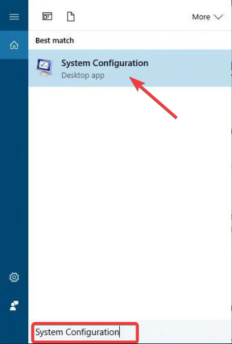 configuration système
