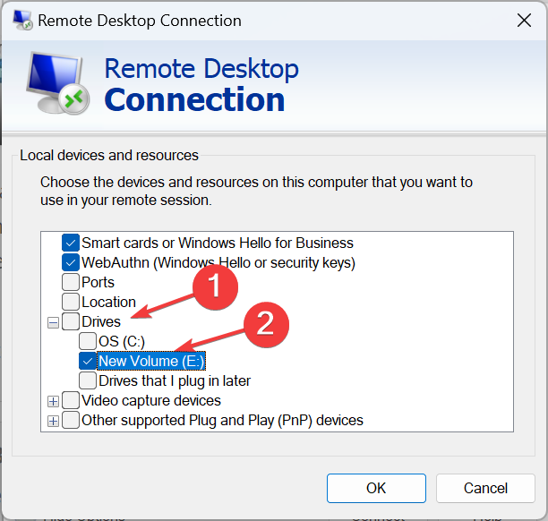 unidades para configurar passthrough usb en hyper-v en windows 11
