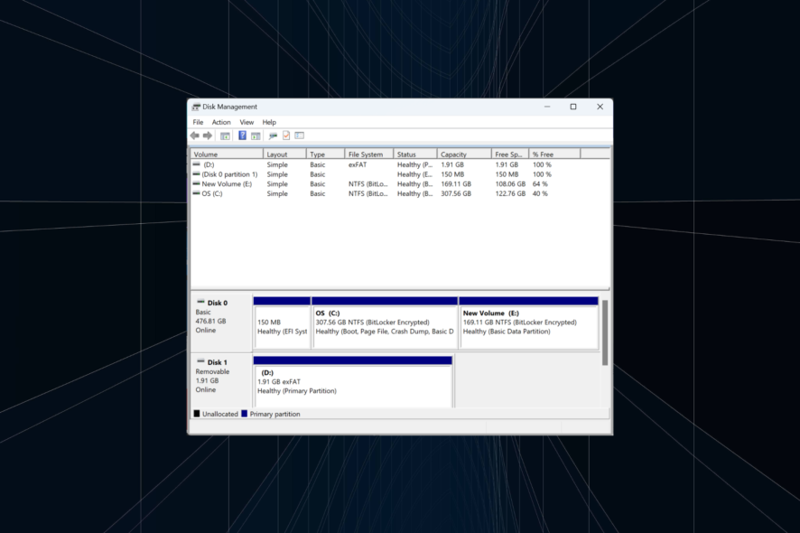 correggi exfat non mostrato su windows 11