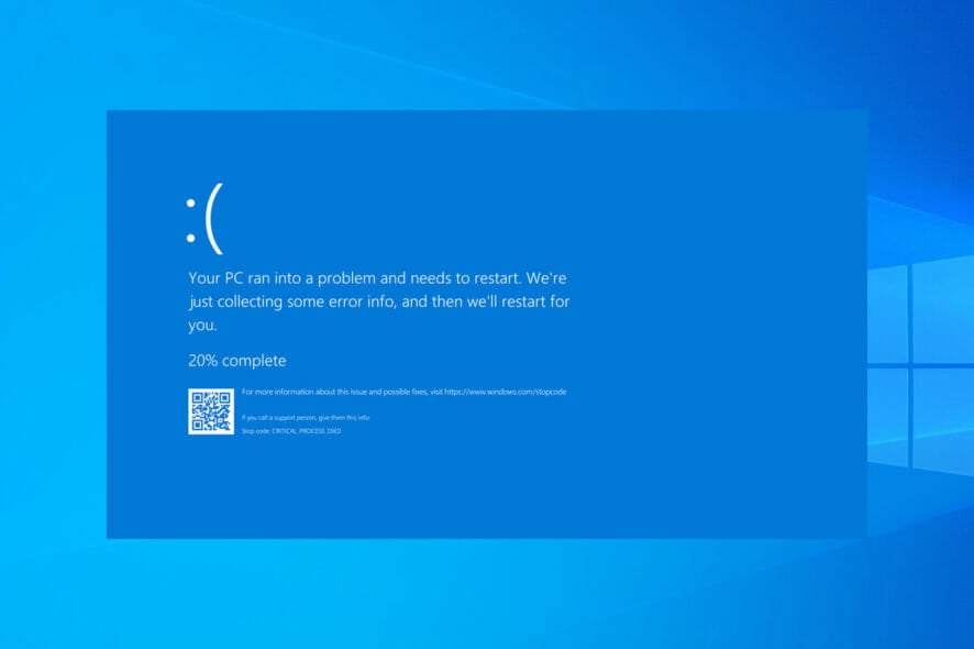 cause Blue Screen of Death