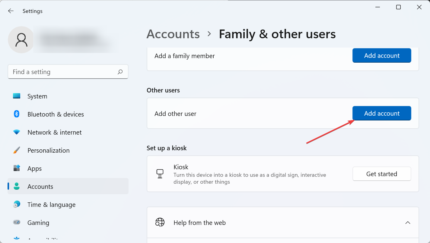 add account