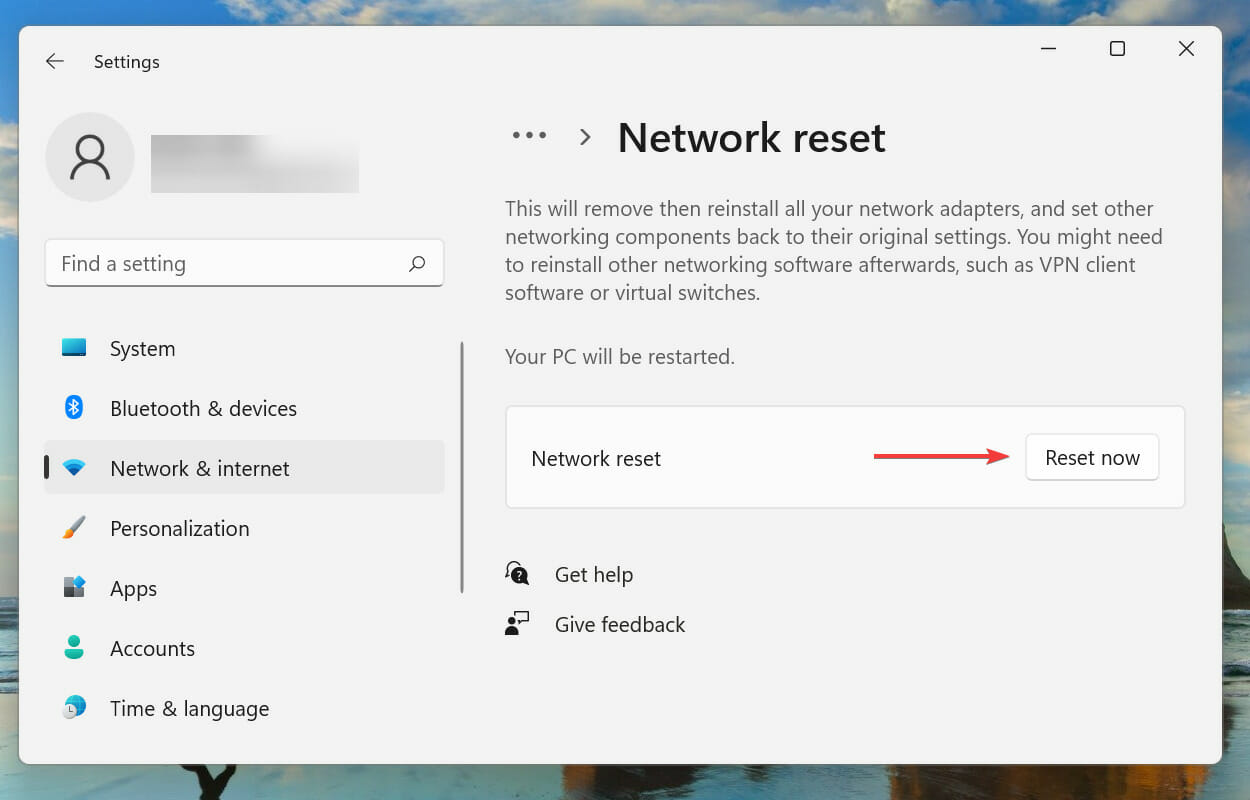 Netzwerkeinstellungen zurücksetzen, um den Fehler "Kann nicht mit diesem Netzwerk verbinden" in Windows 11 zu beheben