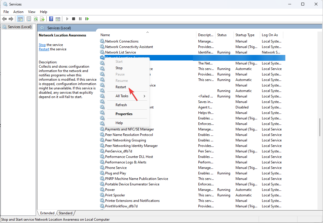 Restart NVIDIA service 0xc0f1103f