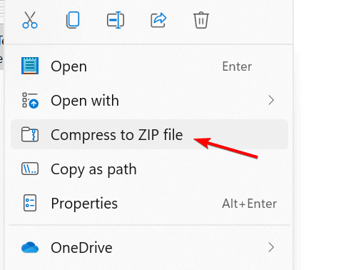 compresser en fichier zip
