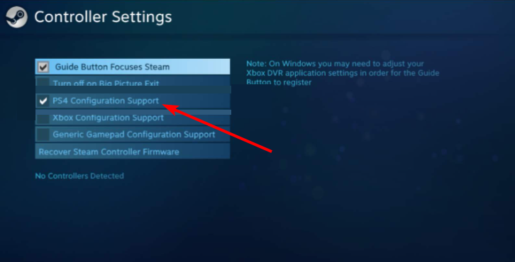 ps4 config
