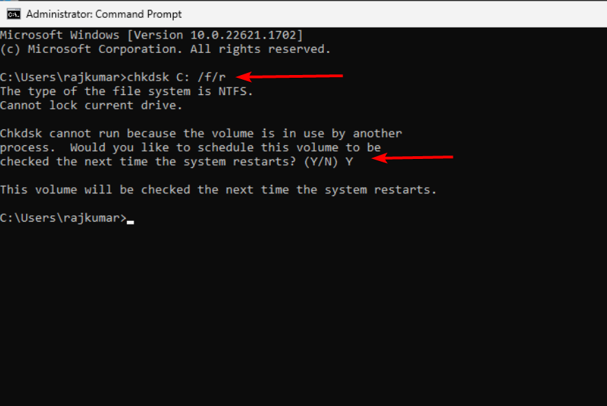 chkdsk