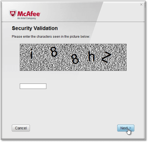 McAfee Validierungscode Anwendungsressourcen konnten nicht geladen werden mcafee
