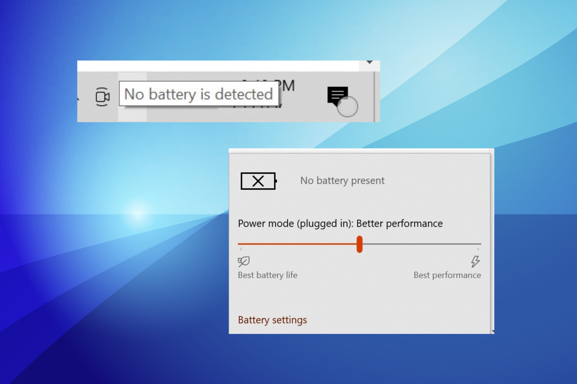 Fehlerbehebung, wenn unter Windows 10/11 keine Batterie erkannt wird