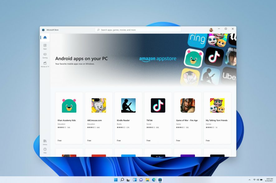 Windows 11의 Microsoft Store