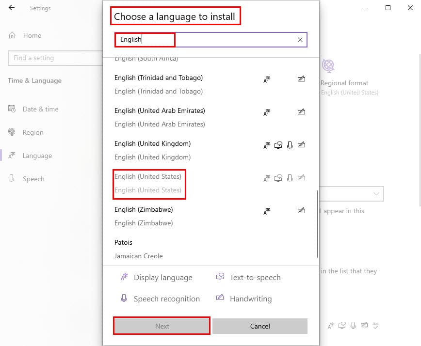 set default language pack