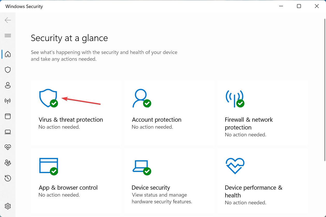 Virus- und Bedrohungsschutz Windows-Sicherheit