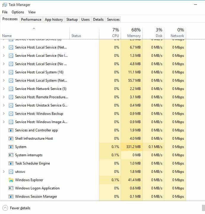 get no files on desktop Windows 10