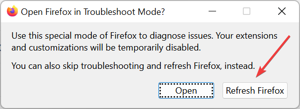 recarregar firefox