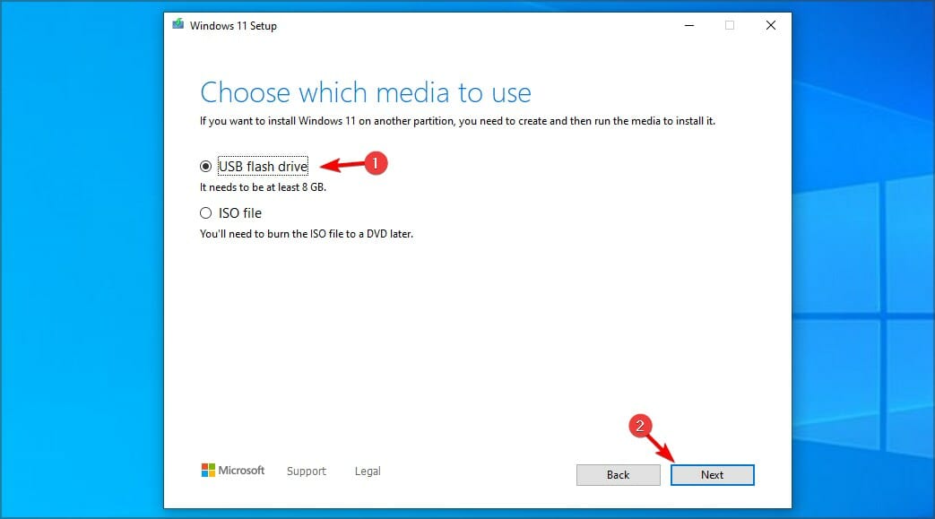 Windows 11 bootfähiges USB-Flash-Laufwerk