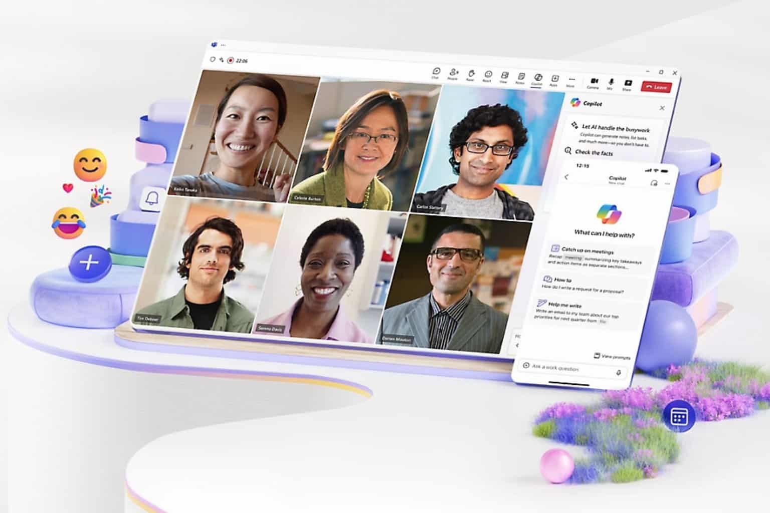 Microsoft Teams 채널에서 스레드로 된 답글, 이모지 기반 워크플로우 등을 제공합니다