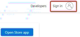 sign in to microsoft store account