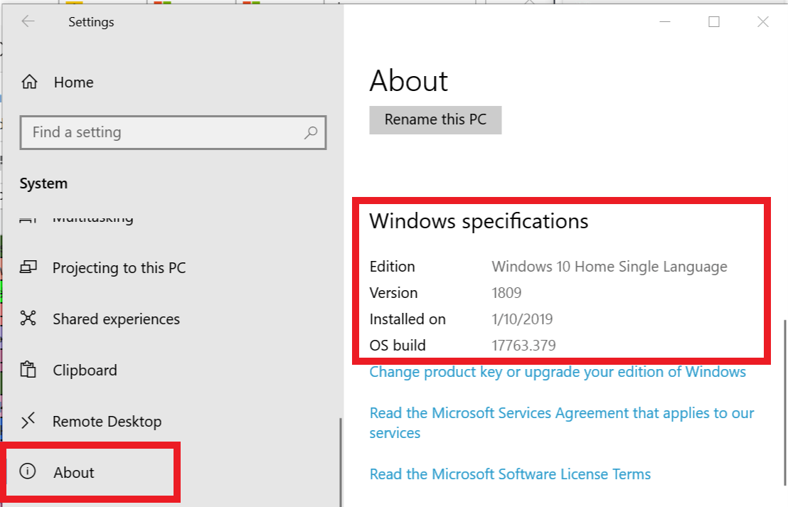 раздел о программе для проверки установленных обновлений в Windows