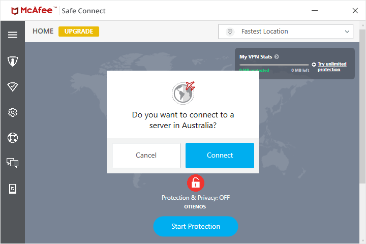 Connect to the server