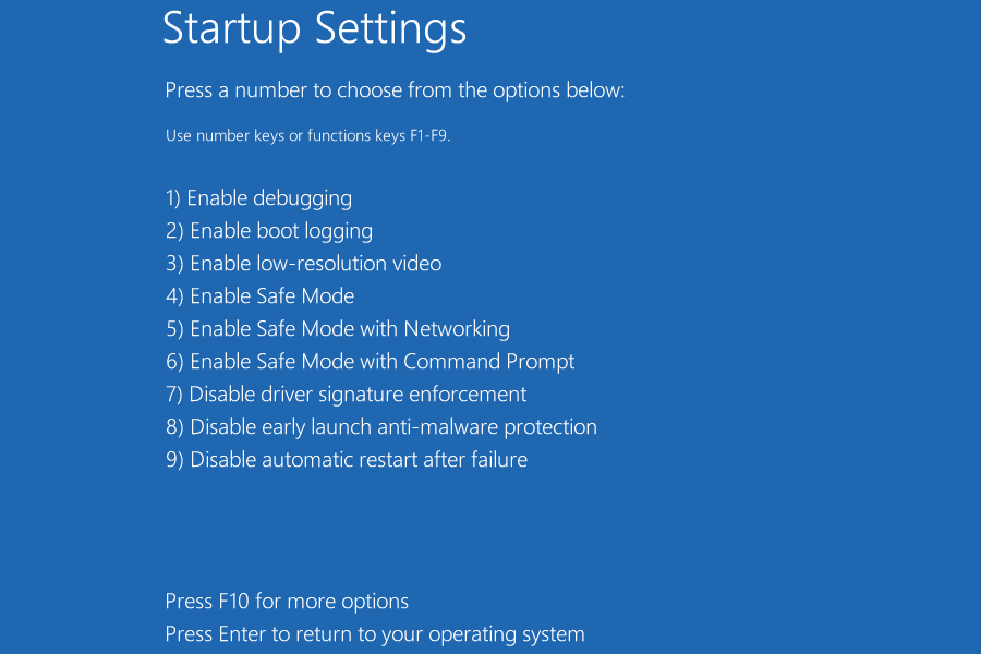 Modalità sicura per riparare il recupero errore windows 11
