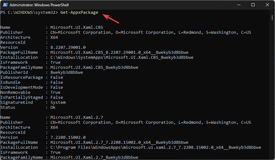 powershell_Get-AppxPackage remover aplicativos no Windows 11