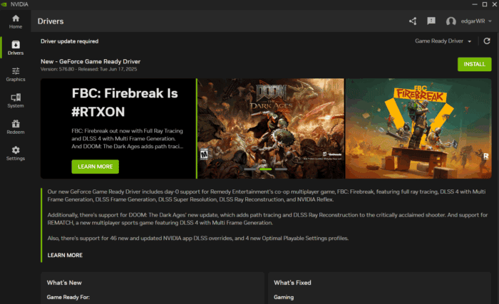 nvidia app windows 11 non funziona