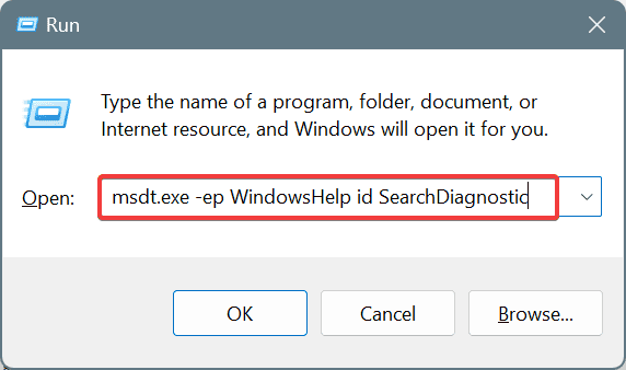 executar solucionador de problemas