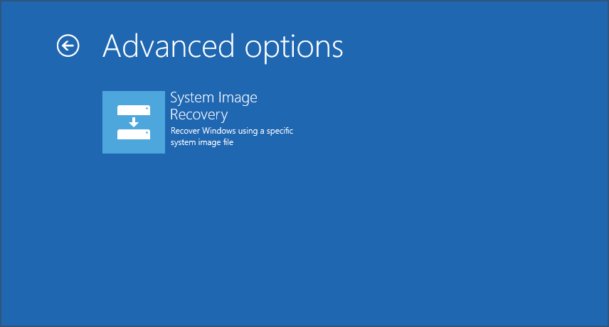 recuperação da imagem do sistema windows 11