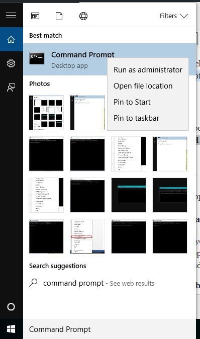 get no files on desktop Windows 10