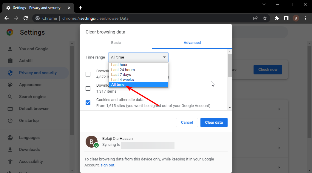 time range gmail something's not right