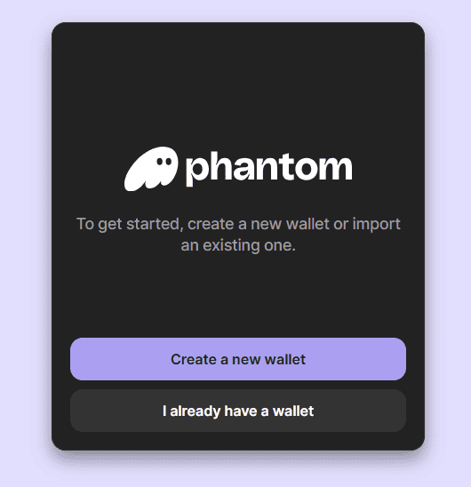 phantom main screen