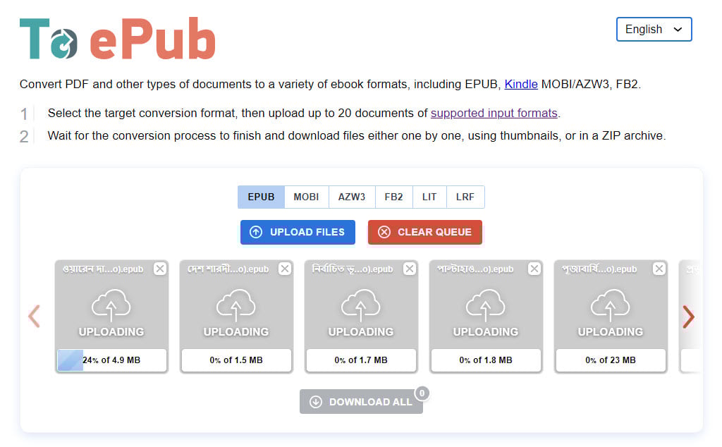 to EPUB