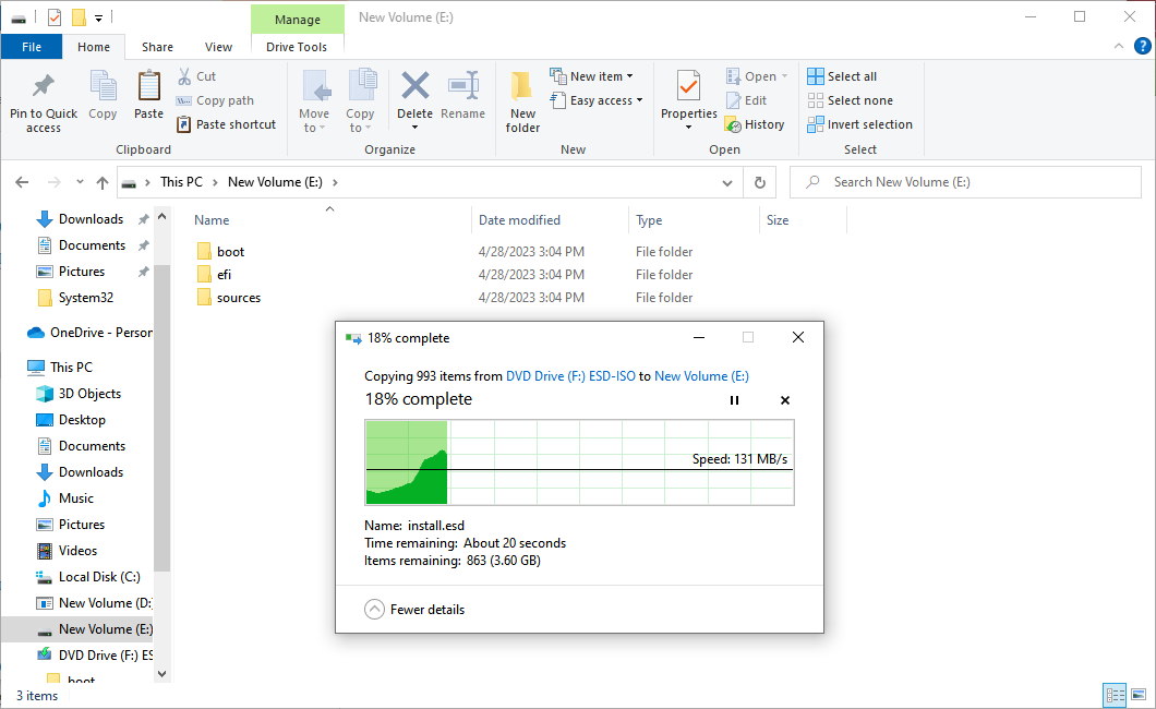 installation files