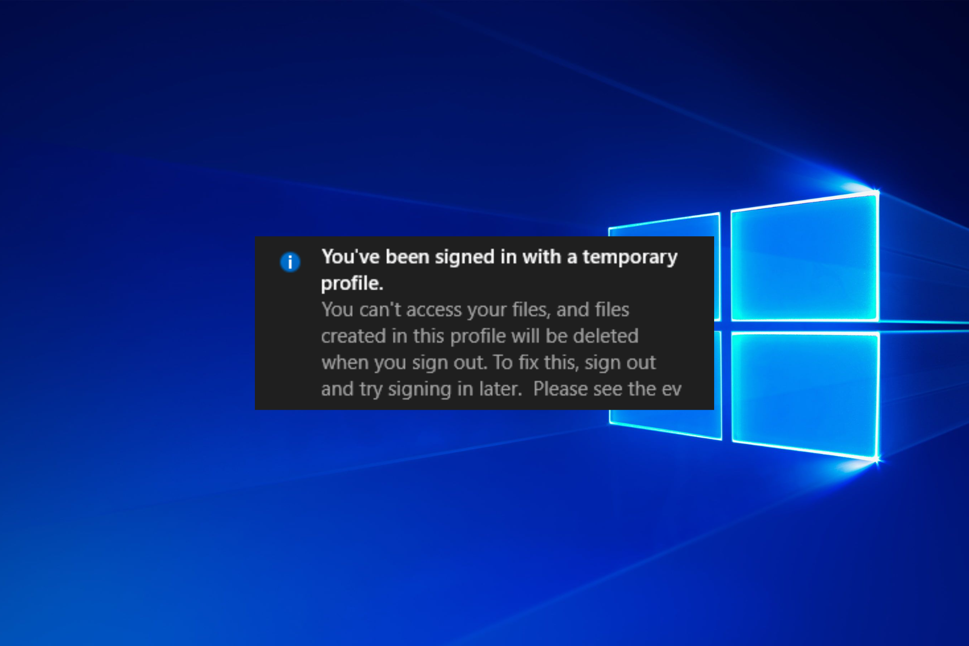 temp-profil temporäres Profil Windows 10