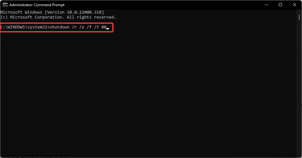 Windowsブートメニューコマンド