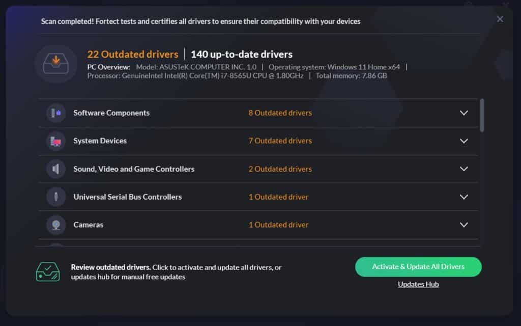fortect treiber-updater