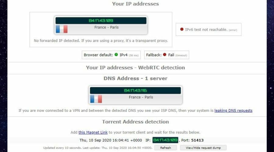 teste ipleak Avast VPN torrenting