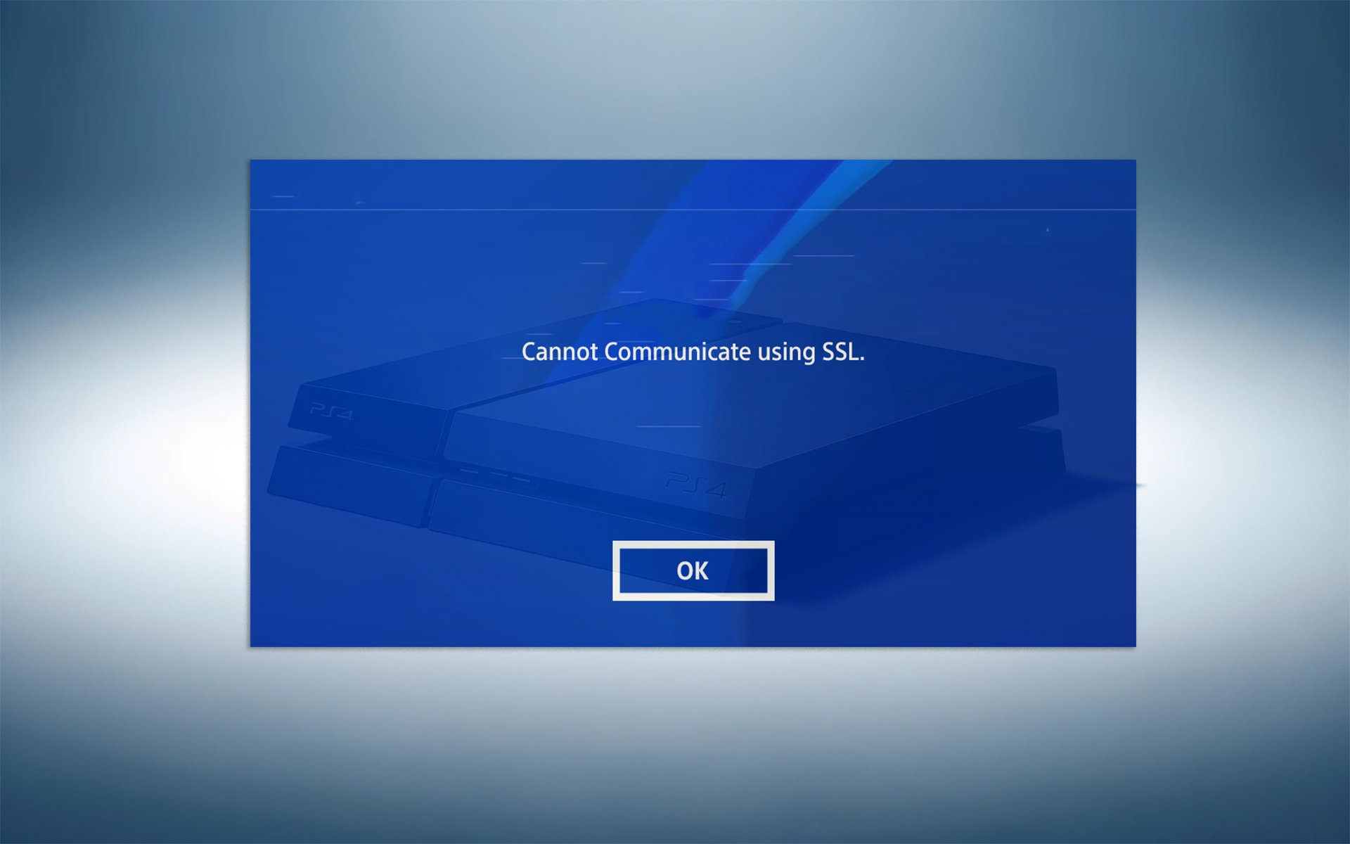 PS4でSSLを使用して通信できないエラーの修正